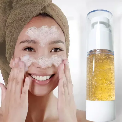 Organic OEM Gold Foil Skin Care Face Wash Oil Control Foam Facial Cleanser
