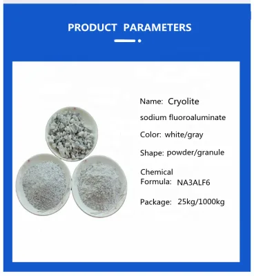 Bulk Stock Industrial Sodium Cryolite Synthetic Na3AlF6 Melting Agent