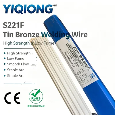 HS221 HS222 HS225 RBCUZN-C RBCUZN-B RBCUZN-A AWS A5.8 Certified OEM White Flux Coated Tin Brass Welding Rod for Gas Welding