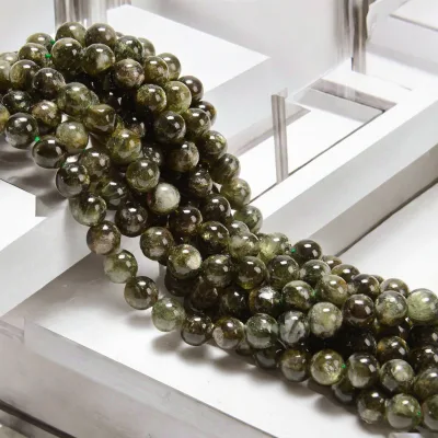 Wholesale Green Jade Beads Loose Gemstone Beads High Quality Natural Stone for Buddhist Malas Prayer Beads Craft