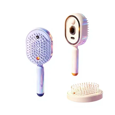 Cross-border Electric Spray airbag Massage Comb Essential Oil Atomization Hair Care; Self-cleaning Tangle-free Smooth-gliding