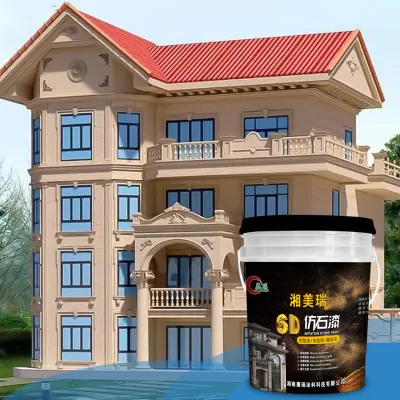 Alkali-resistant Granite Paint Rich Texture Stone Coating for Commercial Buildings