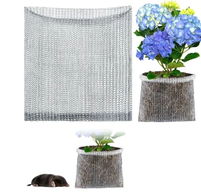 Stainless Steel Metal Mesh Bag for Flower Roots-Insect & Rodent Proof Filter Woven Design