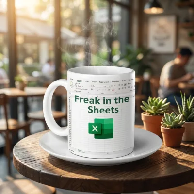 Wholesale Custom Freak in the Sheets Funny Spreadsheet Ceramic Coffee Mug 11oz 15oz for Office Accountant Coworker Gift