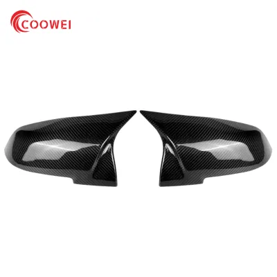 2 Pieces Carbon Fiber Rearview Mirror Cover Cap for BMW Series 1 2 3 4 X M 220i 328i 420i F20 F21 F22 F23 F30 F32 F33 F36 X1