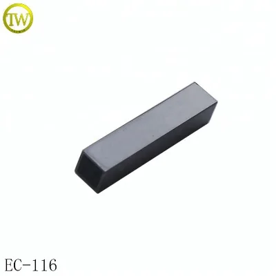 High Quality Gunmetal Metal Strap End Cord Alloy Blank Hoodie Drawstring Stopper