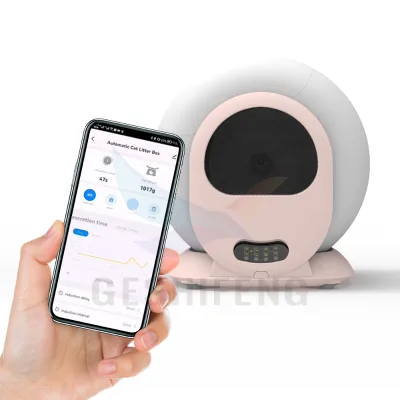 Electric High Quality Auto Round Cat Litter Box Self Cleaning Electric Intelligent Smart Cat Litter Box