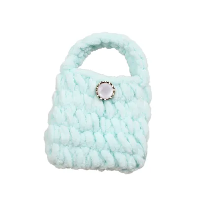 Creative Crochet Handmade Wool Eco-friendly Children's Cat Accessories Cute Buttons Small Bags Earphone Storage Halloween