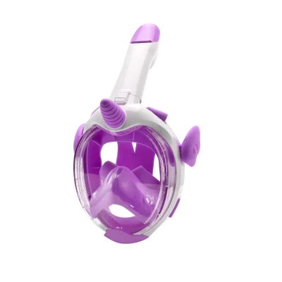Oh Yeah Unicorn Style Full Face Children Diving Mask 180 Panoramic View Kids Snorkel Mask Anti-Fog Full Face Mask for Children