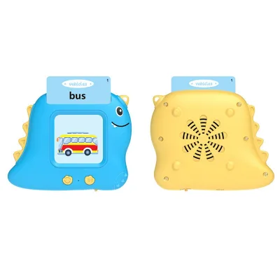 Preschool Language Learning Machine Cartoon Dinosaur Electronic Cards Reader Toy 112 Talking Flash Cards