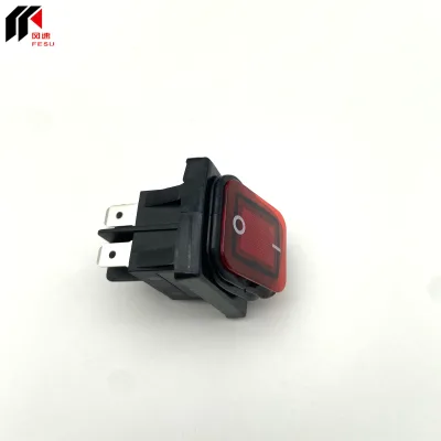 FESU KCD4 Rocker Switch 4PINS 6PinS Waterproof Rocker Switch with Light