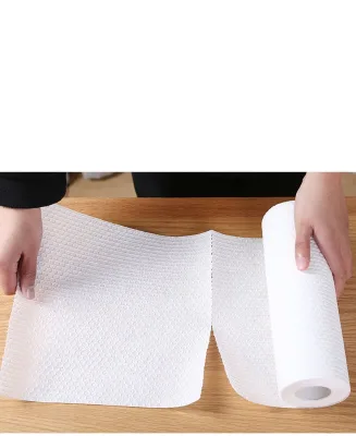 High Quality Viscose Filament Yarn/Pet Mesh Spunlace Plain Embossed Dot Nonwoven Fabric Easy to Open for Wet Wipe for Restaurant