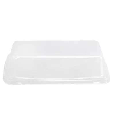 Wholesale Clear PET Plastic Lids for Portion Cups Flat and Dome Lids Disposable Food Packaging