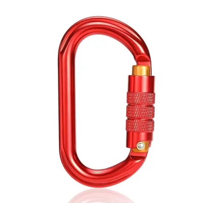 Custom Carabiner Aluminum Auto Locking Carabiner RockClimbingMountaineering Lanyard Rope Lifeline Rescue Fall protection Carabin