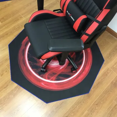 Allifemats China Hot Sale Large Gaming Rolling Chair Pad Computer Laptop Desk Locking Edge Mat Floor Rug for Gamer