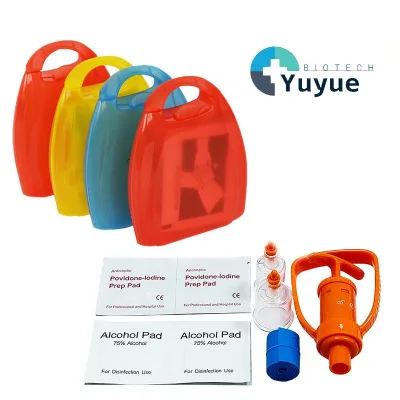 Outdoor Venom Extractor Pump Kit Portable Snake Bite Emergency Suction Tool With Storage Case Disinfection Supplies
