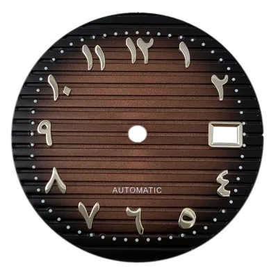 Factory Custom Diy 30.5mm No Luminous S logo Dial Suitable NH35 NH36 Mechanical Movements Accessories Arabic Watch Dial