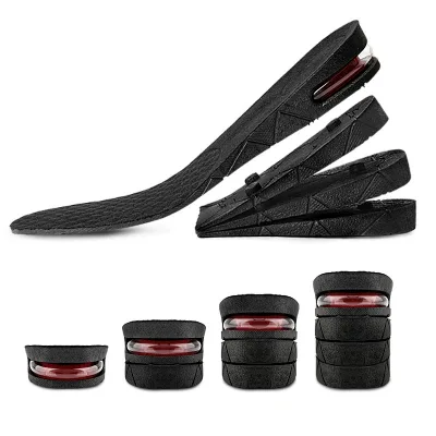 Men's Height increase Insoles  Elevator Air Cushion Shoe Lifts PU Insole With PVC Height Increase Plantillas Or Einlegesohlen