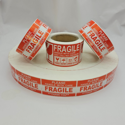 paper adhesive fragil sticker labels