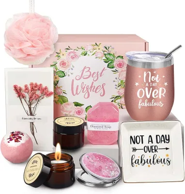 Wholesale Spa Gift Baskets Soap Candle Tumbler Thank You Gifts Relaxing Self Care Package Get Well Soon Women Unique Gift