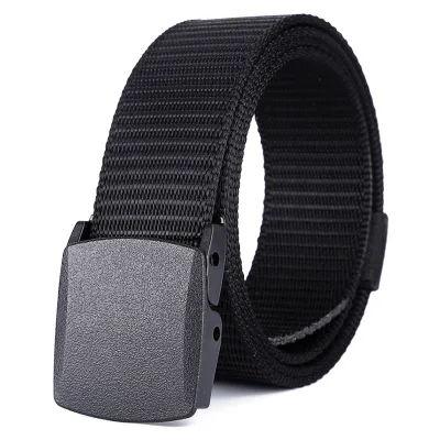Custom Logo Plastic Buckle Tactical Belt for Outdoor Camping Survival