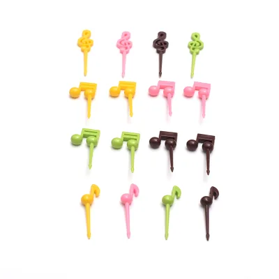 Kids Lunch Box Accessories Cute Plastic Fruit Fork Cutlery Western Style Family Fruit Fork Tableware