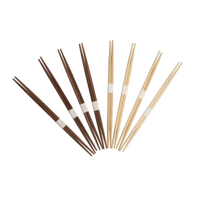 Custom Logo Bamboo Chopsticks with Paper Sleeve OEM ODM Service Free Design