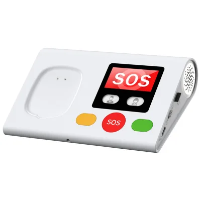 GSM Alarm System Easy to Use Elderly Remote Care Solution with SOS Key Built-in Microphone and Speaker