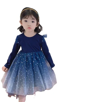 Factory Hot Sale Children Cotton Wholesale Kids Girls Princess Dress for Girl