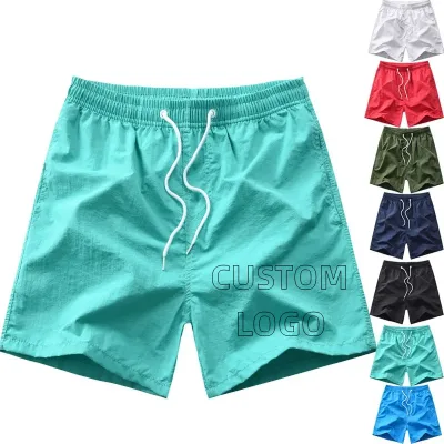 Wholesale Multicolor Quick Dry Board Shorts Men Boys Mesh Liner Custom Printed Pockets Spandex Material Pattern Beach Shorts