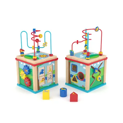 Hot Sell Wooden Activity Cube Toy,Wooden Activity Cube