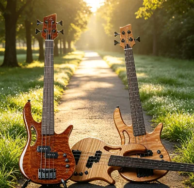 MB-33 Mini Monster Minibeast 4-String Mahogany & Rosewood Electric Bass Guitar-Student-Friendly
