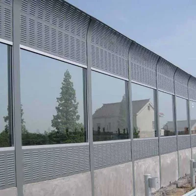 Outdoor Aluminum Acoustic Fence MLV Sound Barrier Highway Soundproof Wall NRC 1.2 Anti-Corrosion Water Resistant