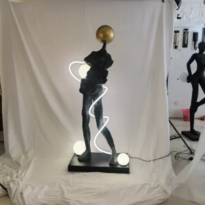 Modern Creative Sculpture Abstract Figure Floor Lamp Villa Living Room Luxury Body Decoration Floor Lamp
