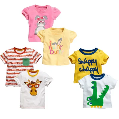 Baby Clothes Print With Cartoon Infant T-Shirts in Manufacturing China