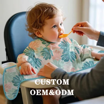 Daily Use Baby Bib Watertightness Baby Bib Snap Button Custom Baby Bibs