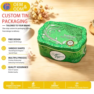 Wholesale Custom Printed Tin Box Custom Tea Tin Box Tea Box Packaging Luxury for Tin