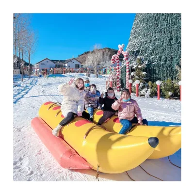 Leisure Vacation Water Sports Double Row Pvc Inflatable Water Towable Banana Boat