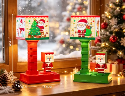 Cute Christmas Santa Table Lamp Creative Children's Bedroom Small Night Light Desktop Decoration Gift for Kids Adults Gifts