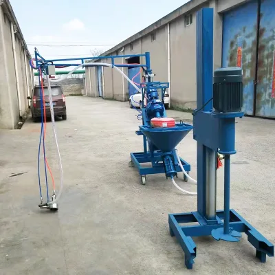 Hot Sale Grc Mixer Lightweight Wall Panel Machine 4kw Grouting Fiberglass Cement Mortar Spraying Machine for Relief Crafts