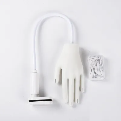 Fingernail Practice Training Hands for Acrylic Nails Manicure Beauty Tools Fake Hands Flexible Nail Tech Silicone Practice Hand