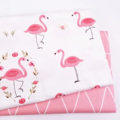Wholesale 2pcs Pack 50X50cm Cute Pattern Designs Cotton Fabric Squares Scrap Patchwork Quiltings for DIY Crafting