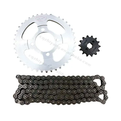 Custom High Quality 420 Chain Kit for JH70 Motorcycle Including Roller Sprocket for Transmission Parts