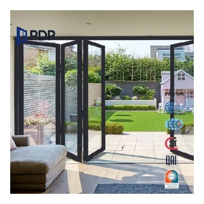 PDP Factory Customized Minimalist Frameless Aluminium Folding Doors Interior