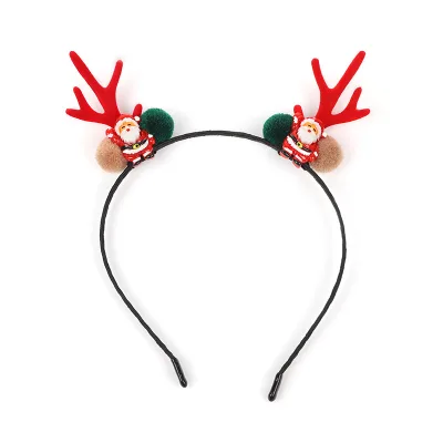 Christmas Hairband Headpiece, Christmas Antler Hairpin Headband, Festive Santa Claus Children's Hairband Headpiece Accessories
