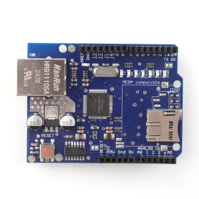 Ethernet Shield Module W5100 Card Slot for UNO MEGA 2560 Compatible with Arduino