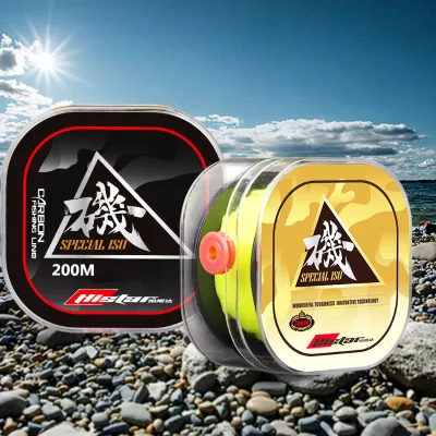 HISTAR OEM Half Floating Abrasion Resistance Double Resin Coating High Knot Strength Density 200m Rock Fishing Line