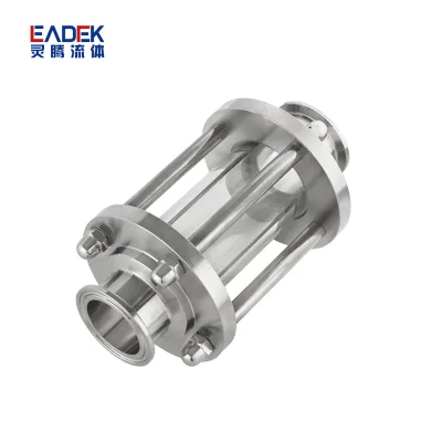 Leadtek Polished 304 316L Stainless Steel Sanitary Sight Glass 2inch 3A SMS ISO IDF Standard Forged