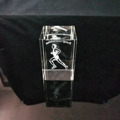 HBL Inner Laser Engraving Crystal Cube and the Motion Sculpting Pendulum