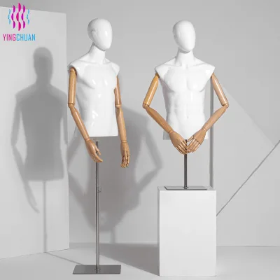 High Quality Buste De Unisex Mannequin Factory Manequim De Meio Corpo Customization Manufacturers Simple Unisex Mannequin